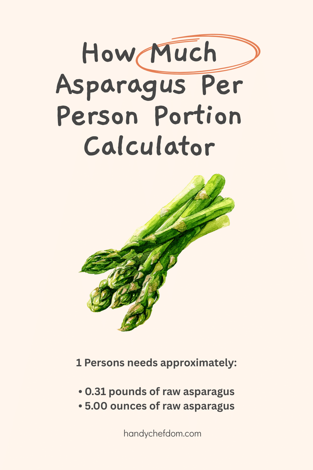 Asparagus Per Person Portion Calculator