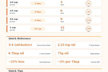 Butter to Olive Oil Conversion Calculator