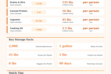 3 Month Food Storage Calculator: How Much Food Do You Need?