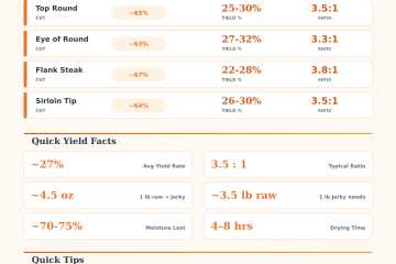 Beef Jerky Yield Calculator – How Much Raw Meat Do You Need?