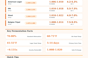 Beer Fermentation Calculator: OG, FG & ABV Estimator