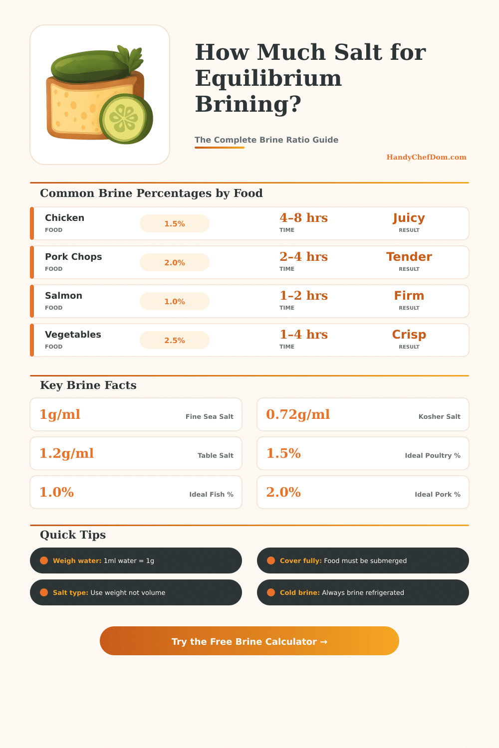 Equilibrium Brine Calculator: Perfect Salt Ratio Every Time