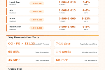 Fermentation Calculator: ABV, Time & Gravity Converter