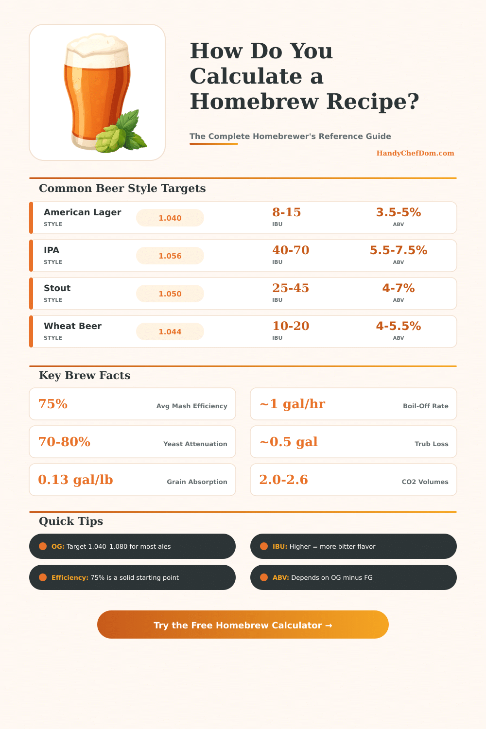 Homebrew Recipe Calculator – Design Your Perfect Beer