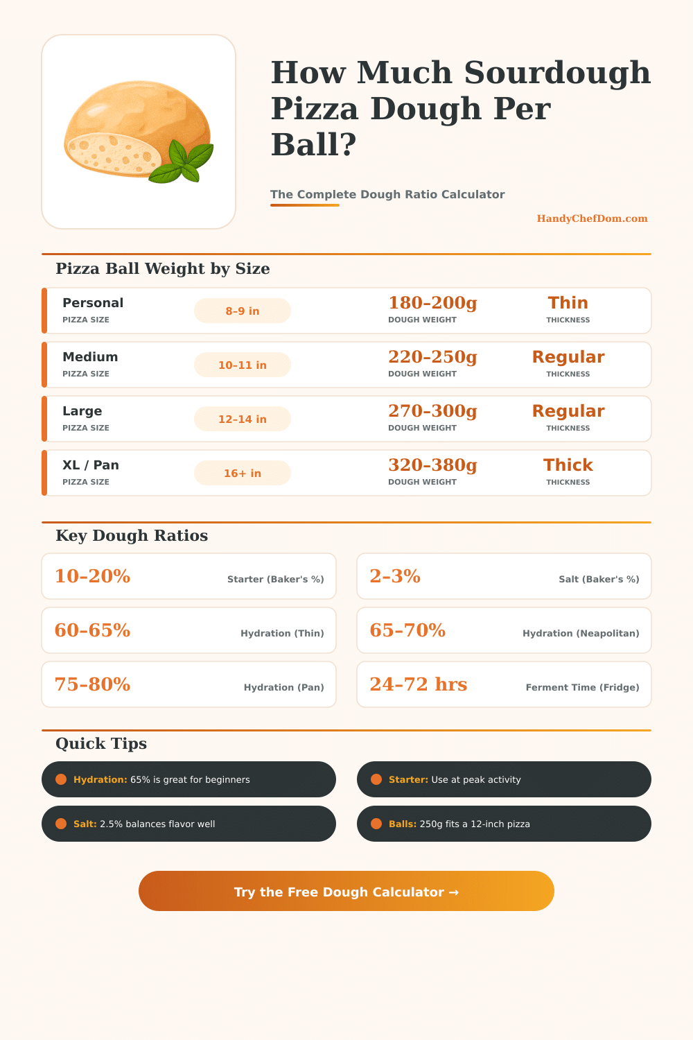 Sourdough Pizza Dough Calculator – Perfect Dough Every Time