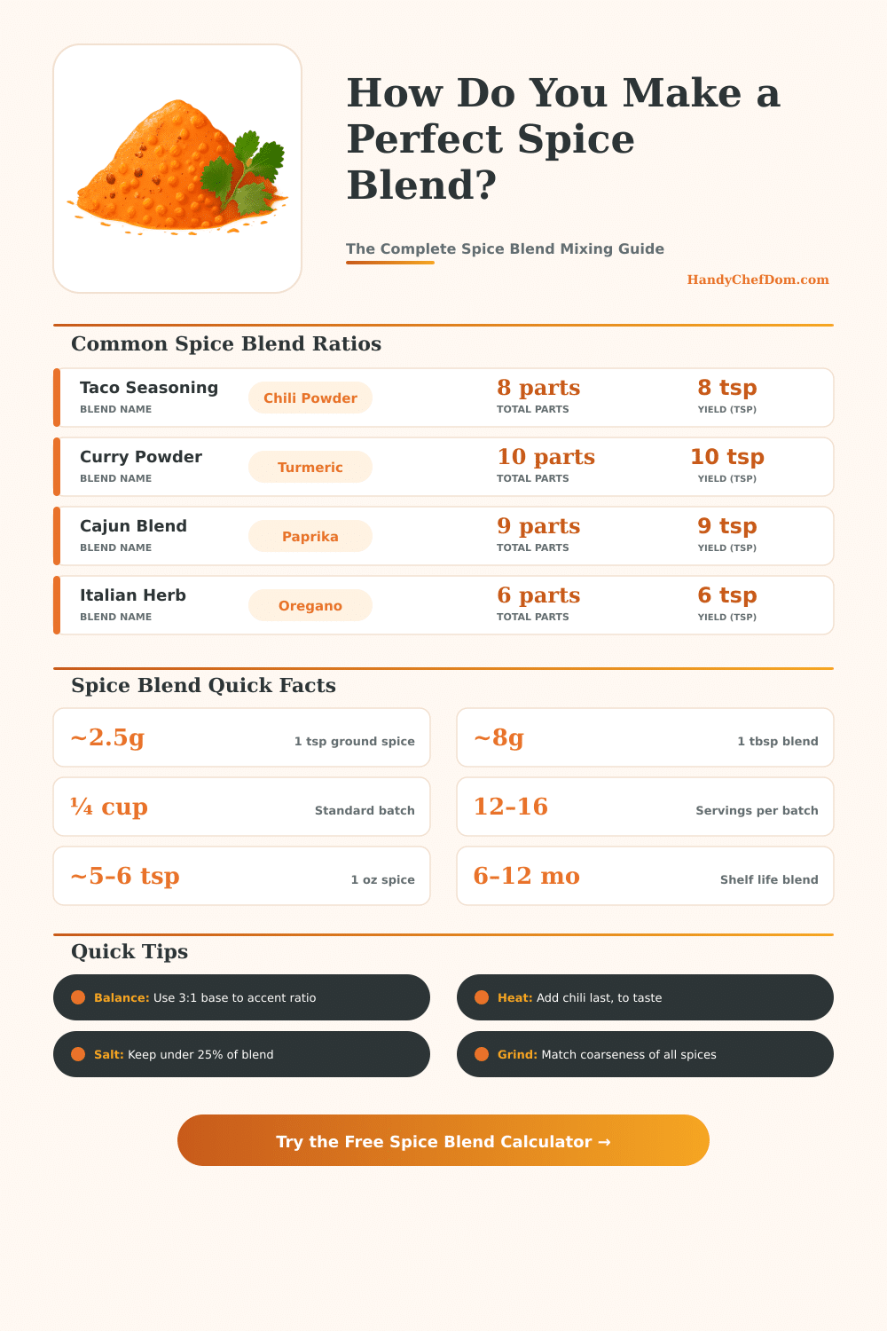 Spice Blend Calculator – Create Perfect Custom Spice Mixes