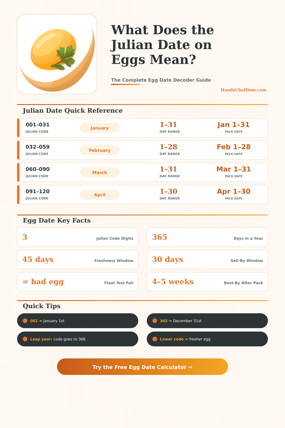 Egg Julian Date Converter – Decode Your Egg Carton Date