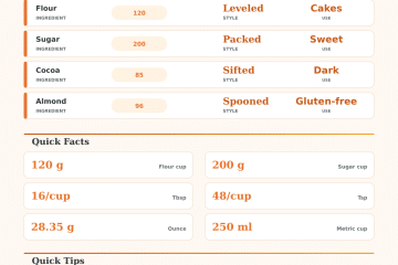 Baking Conversion Calculator: Grams to Cups