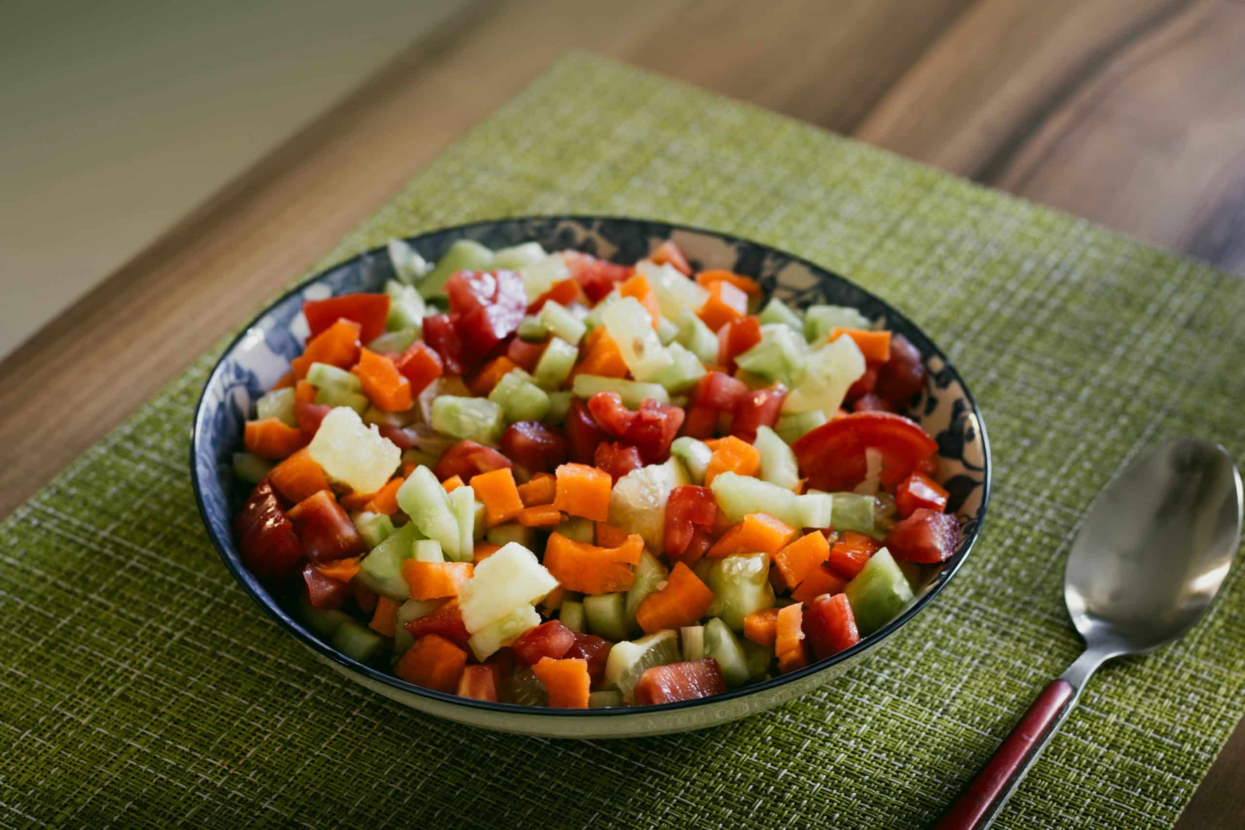 chopped cabbage carrot cucumber chopped cabbage carrot cucumber