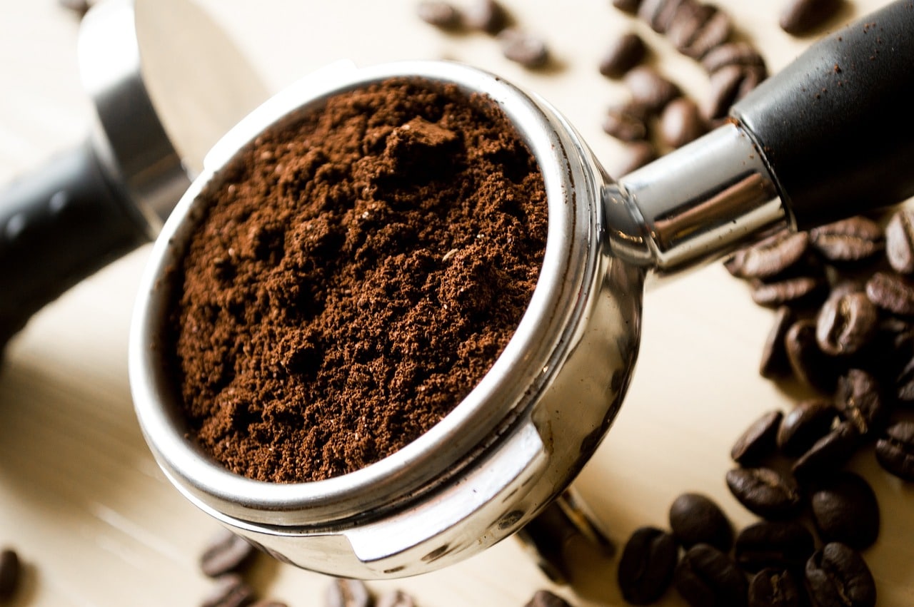 coarse coffee grounds