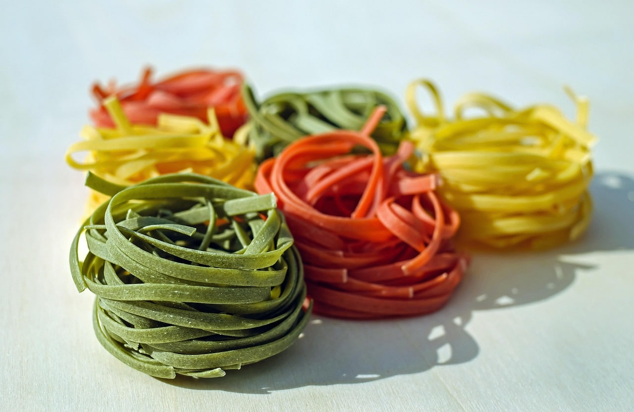 colorful spiral pasta colorful spiral pasta