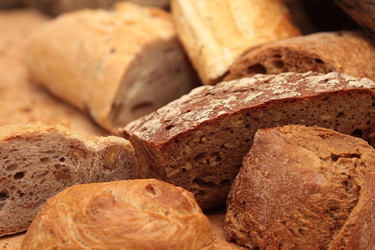 freshly baked bread