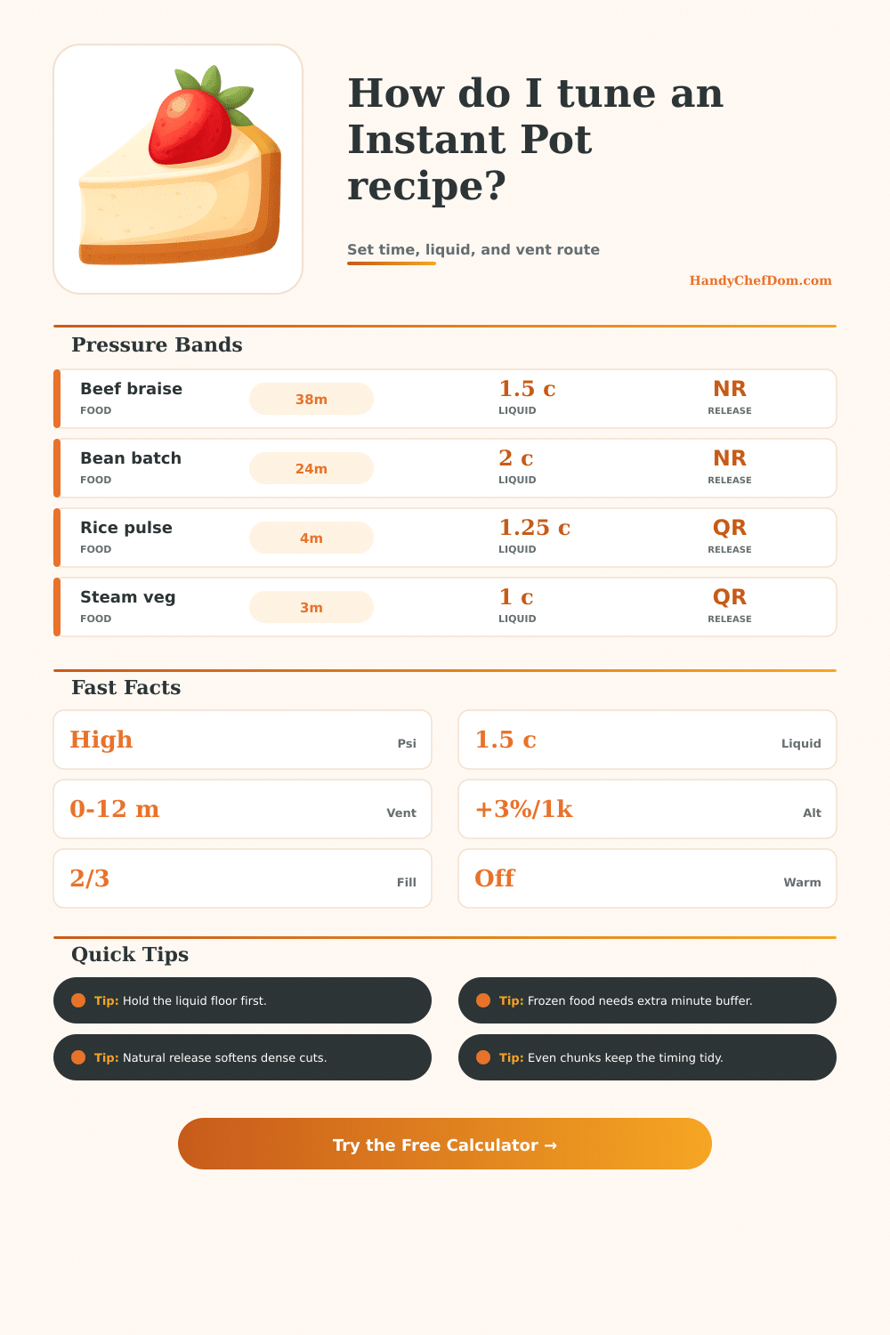 Instant Pot Pressure Planner