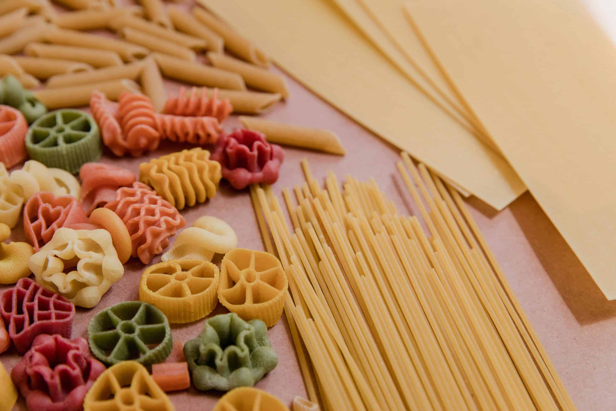 penne fusilli spaghetti