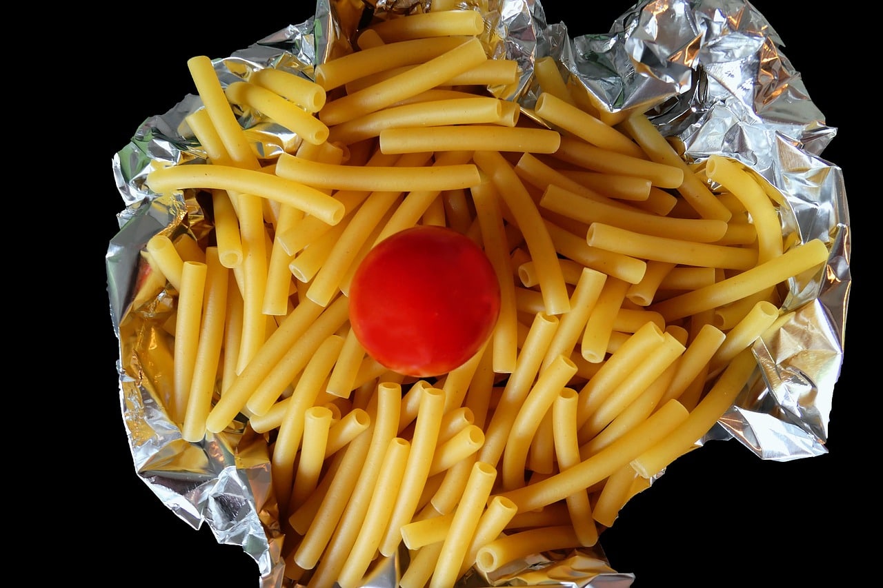 sugar on aluminum foil